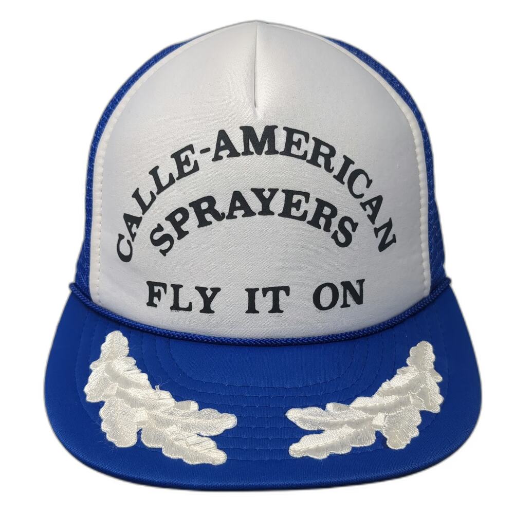 Nissin Trucker Hat Blue One Size Calle-American Sprayers Scrambled Eggs Mesh